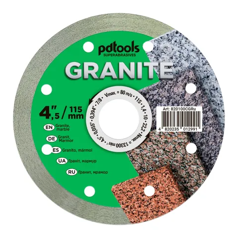 Круг алмазний вiдрiзний GRANITE 1A1R для ручного інструменту
